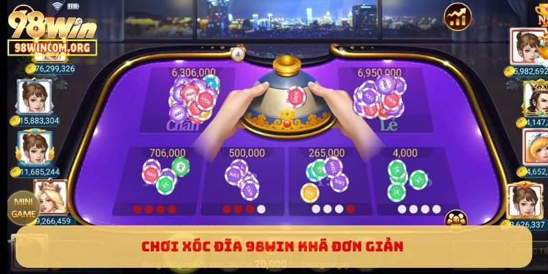 Chơi Xóc Đĩa 98WIN khá đơn giản với 2 cửa cược cơ bản