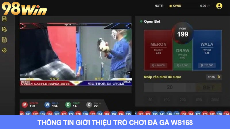 Những thông tin cơ bản về Ws168 đá gà