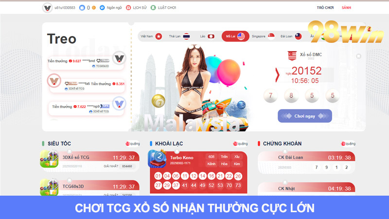 Tham Gia TCG Xổ Số Để Nhận Mức Tiền Thưởng Lớn Chưa Từng Có