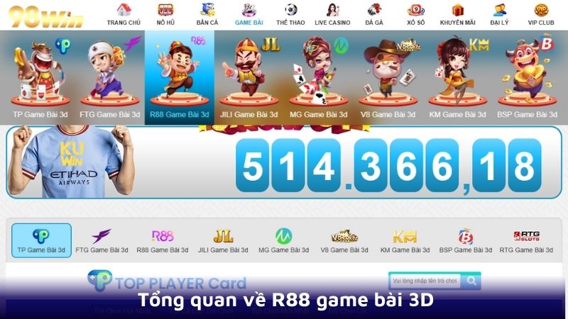 Tổng quan về R88 game bài 3D